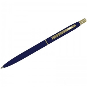 Ручка шариковая автоматическая Luxor Sterling (0.8мм, синий цвет чернил, корпус синий/золото, кнопочный механизм) 1шт. (1117)