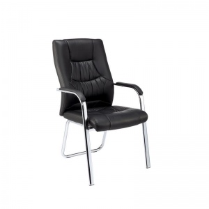 Конференц-кресло EChair 807 VPU, кожзам, черный, 1шт.