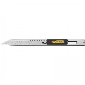 Нож канцелярский 9мм Olfa OL-SAC-1 для графических работ, корпус из нержавеющей стали