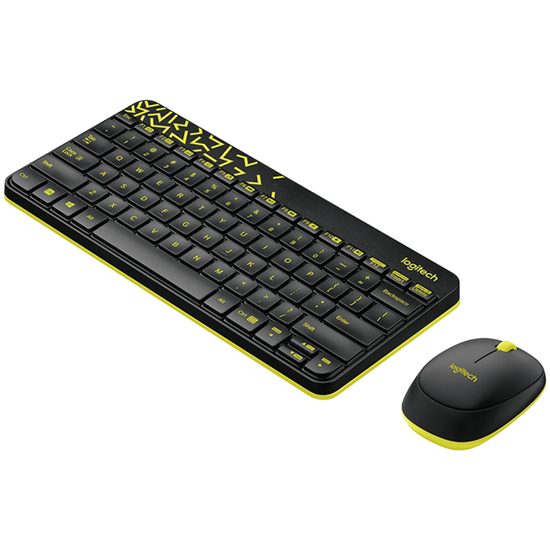 Набор клавиатура+мышь Logitech Nano MK240, черный, беспроводной (920-008213)