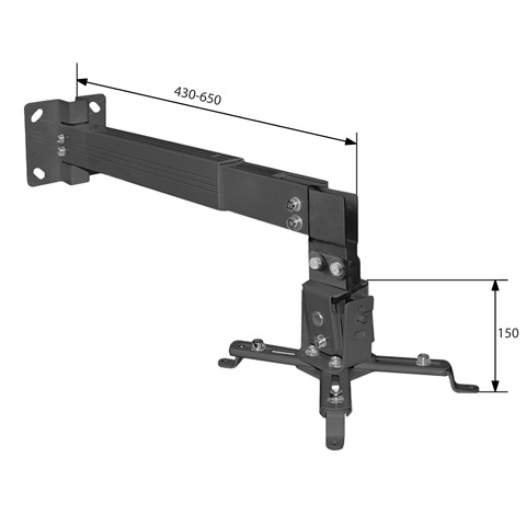 Кронштейн для проектора ARM Media Projector-3, потолочный, 20кг, черный (10031)