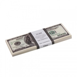 Сувенир Шуточные деньги "100 долларов", упаковка с европодвесом (AD0000024)