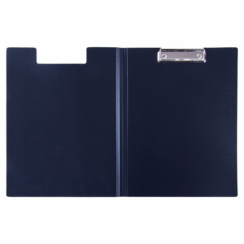 Папка-планшет с крышкой Staff (А4, до 90 листов, пластик) синий, 10шт. (229220)