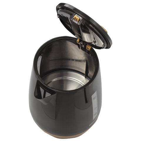 Чайник электрический Sonnen KT-1776, 2200Вт, черный/оранжевый (453418)