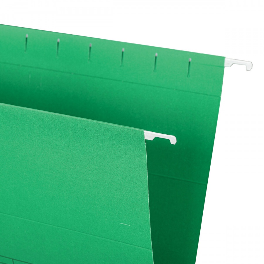 Подвесная папка A4/Foolscap Staff (404х240мм, до 80 л., картон) зеленая, 10шт. (270934)