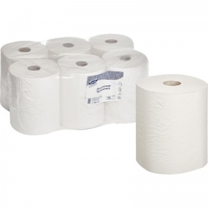 Полотенца бумажные для держателя 2-слойные Luscan Professional, рулонные, 6 рул/уп (613119)