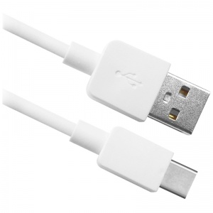 Кабель USB2.0 Defender USB08-01C, USB-A (M) - USB Type-C, 2.1A output, 1m, белый (87495)