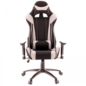 Кресло игровое Everprof Lotus S4, серое/черное, ткань, металл