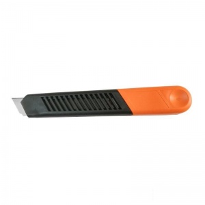 Нож канцелярский 18мм Альфа, фиксатор, оранжевый, 40шт.