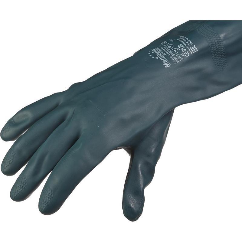 Перчатки защитные латексно-неопреновые Manipula Specialist &quot;Химик&quot;, размер 10-10.5 (XL), черные, 1 пара (LN-F-08)