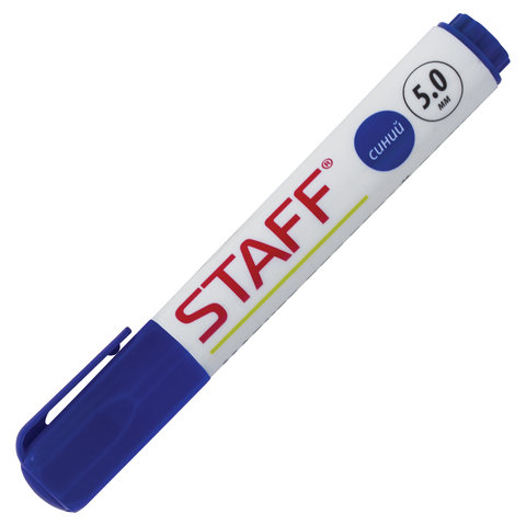 Набор маркеров для досок Staff (круглый наконечник, 5мм, 4 цвета) 4шт.
