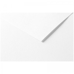 Бумага цветная Clairefontaine Tulipe (25 листов, белый, 500x650мм, легкое зерно) (960180C)