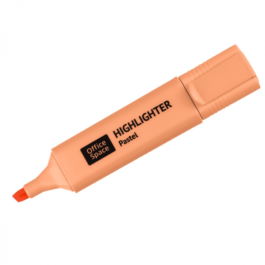 Маркер-текстовыделитель OfficeSpace (1-5мм, оранжевый пастельный) (HL_69036), 12шт. (347849)
