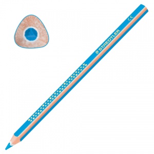 Карандаш цветной утолщенный Staedtler Noris club (d=4мм, 3гр, голубой) (1284-30), 12шт.