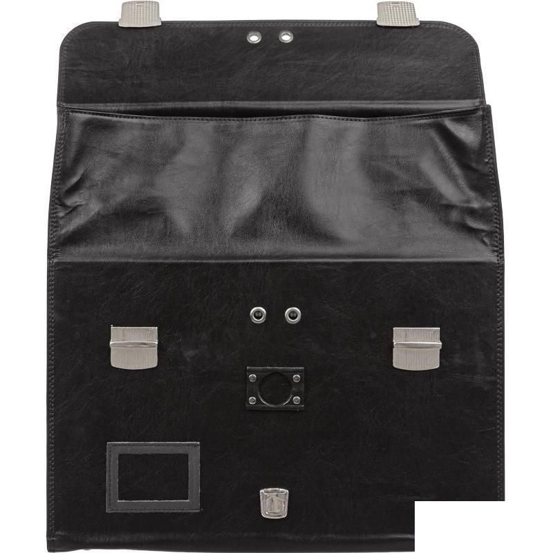Портфель Алекс, 1 отд., кожзам, черный, 420x320x150мм (1031/6)