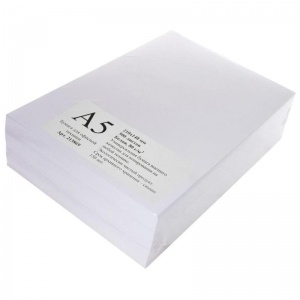 Бумага белая (А5, 80 г/кв.м, 168% CIE) 500 листов, 10 уп.