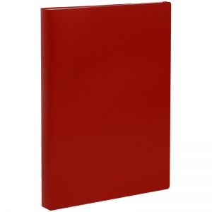 Папка файловая 100 вкладышей Стамм (А4, 30мм, 600мкм, пластик) красная (ММ-32215)
