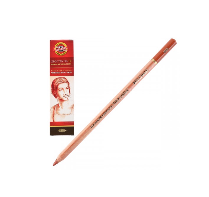 Сепия в карандаше Koh-I-Noor Gioconda, коричнево-красная, d=4,2мм, 12шт. (8802002001KS)
