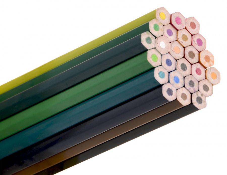 Карандаши цветные 24 цвета Каляка-Маляка (d=3мм, станд. грифель, 6гр, пластик) (КПКМ24Б)