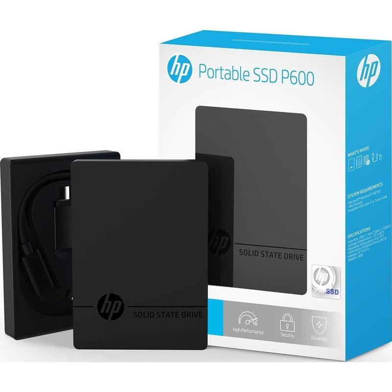 Внешний жесткий диск HP P600, 500Гб, черный (3XJ07AA#ABB)