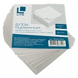 Блок-кубик для записей LITE, 90x90x50мм, непроклеенный, серый (белизна 70-80%)