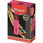 Маркер-текстовыделитель Maped FluoPeps Classic (1-5мм, розовый) (742536)