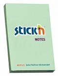Стикеры (самоклеящийся блок) Hopax Stick'n, 51x76мм, зеленый пастель, 100 листов