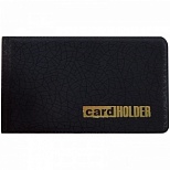 Визитница карманная OfficeSpace (на 20 визиток, пвх, 65x110мм) черная (260769)