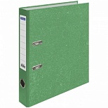 Папка с арочным механизмом OfficeSpace (50мм, А4, до 350л., картон "под мрамор") зеленая (242571)