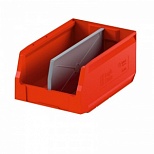 Ящик (лоток) универсальный I Plast Logic Store, полипропилен, 350x225x150мм, красный ударопрочный морозостойкий