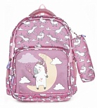 Рюкзак мягкий schoolФОРМАТ Little unicorn, модель Soft 2+, мягкий каркас, двухсекционный, 40,5х29х14см, 17л, для девочек