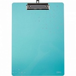 Папка-планшет Deli (А4, пластик, с зажимом) синяя