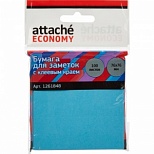 Стикеры (самоклеящийся блок) Attache Economy, 76x76мм, синий, 100 листов