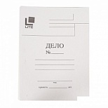 Папка скоросшиватель LITE "Дело" (А4, 280 г/м2, картон немелованный) белая