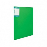 Папка-скоросшиватель с пружинным механизмом Stanger Hor Lines (А4, 0.7мм, до 120л., пластик) зеленая, 30шт.