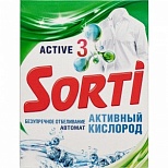 Стиральный порошок-автомат Sorti "Активный кислород", для белого белья, 350г, 24 уп.