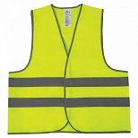 Спец.одежда Жилет сигнальный Грандмастер, 2 светоотражающие полосы, лимонный (размер XL, рост 52-54), эконом