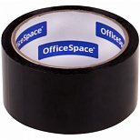 Клейкая лента (скотч) упаковочная OfficeSpace (48мм x 40м, 45мкм, черная) (КЛ_18878), 36шт.