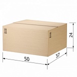 Короб картонный 500х370х240мм, картон бурый Т-22 профиль В, 1шт. (503210)
