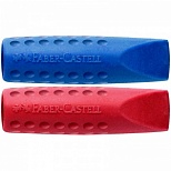 Набор ластиков-колпачков Faber-Castell Grip 2001 (трехгранные, разные цвета) 2шт., пакет (187001)