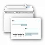 Конверт почтовый C5 Packpost ForPost (162x229, 80г, стрип, печать "Куда-Кому") белый, 50шт.