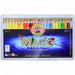 Карандаши цветные 23 цвета Koh-I-Noor Magic (L=175мм, 3гр, с карандашом-блендером)