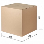 Короб картонный 400x400x400мм, картон бурый Т-23 профиль В (440134), 10шт.