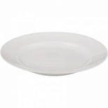 Тарелка обеденная Добруш 240мм, фарфоровая, белая, 1шт. (C0170)