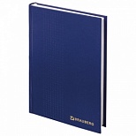 Ежедневник полудатированный на 4 года А5 Brauberg (192 листа) обложка бумвинил, синяя, тиснение (123521)