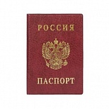 Обложка для паспорта ДПС "Герб", пвх, бордовая (2203.В-103)