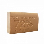 Мыло кусковое хозяйственное 72% ММЗ, 200г, без упаковки, 1шт. (136436)
