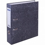 Папка с арочным механизмом OfficeSpace (70мм, А4, картон "под мрамор") черная (153195)