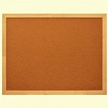 Доска пробковая Attache Economy HDF (90х60см, деревянная рамка, коричневая)