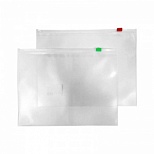 Папка-конверт на молнии Attache Economy (А4, 120мкм, пластик) прозрачная